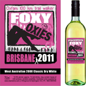 Oxfam-Trailwalker-Foxy-Oxies-label-&-botle